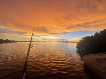 Sunset fishing in dunedin, fl