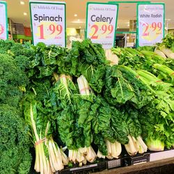 Vegetables for sale at market stall