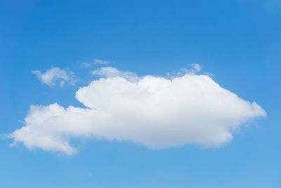 Low angle view of clouds in blue sky