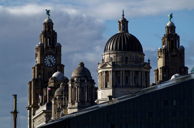 View of cathedral and buildings against sky