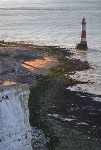 View of lighthouse on beach