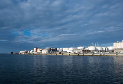 View at aarhus oil harbor