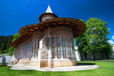 Low angle view of historical building