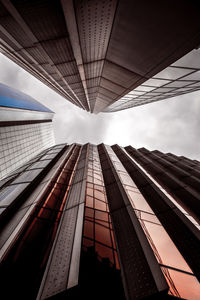 Directly below shot of modern building against sky