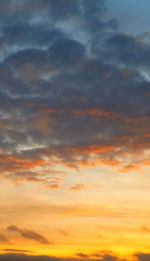 Close-up of dramatic sky during sunset