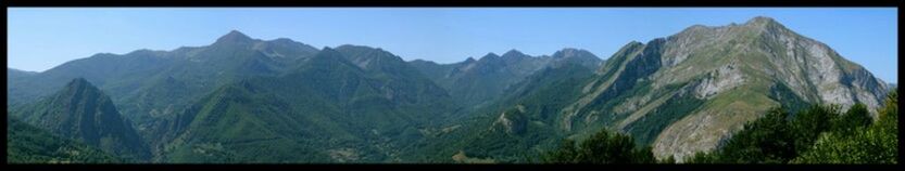 Panoramic shot of mountains