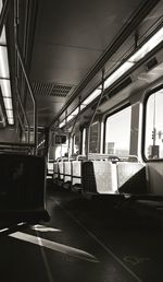 Interior of train