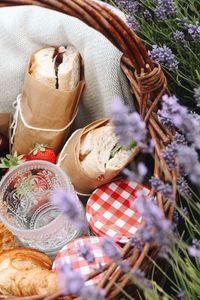 Wild country lavender picnic