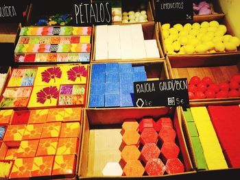 Full frame shot of market stall for sale