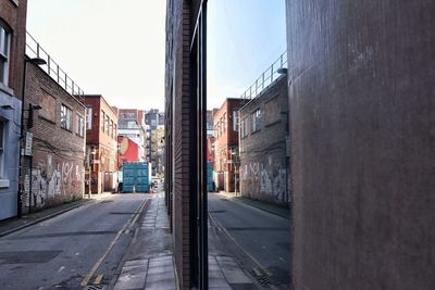 City street against sky