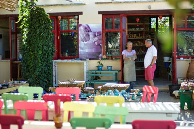 Group of people at restaurant