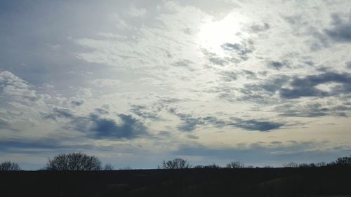 Low angle view of cloudy sky