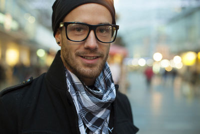 Portrait of smiling young man