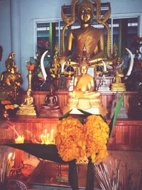 Close-up of buddha statue for sale