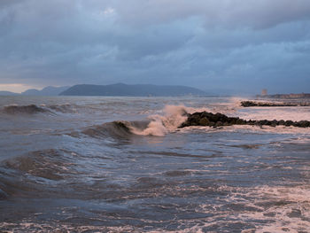 Scenic view of sea against sky