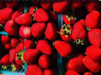 Full frame shot of strawberries