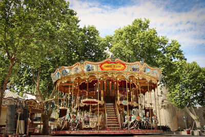 Childrens carousel in france