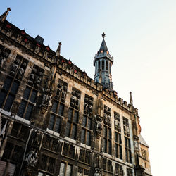 Low angle view of building against sky