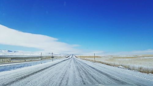 Country road along landscape