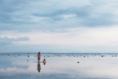 Scenic view of calm sea