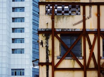 Low angle view of residential building