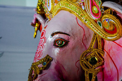 Close-up of buddha statue