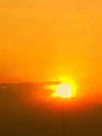 Scenic view of orange sky during sunset