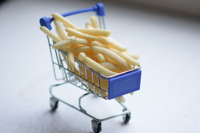 Close-up of food on table