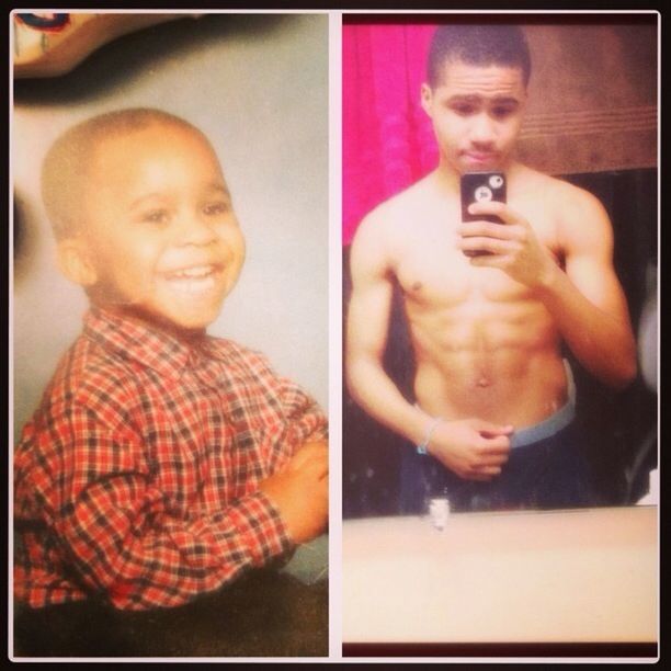 Back then and now pic...i look the same when i was litlle lol