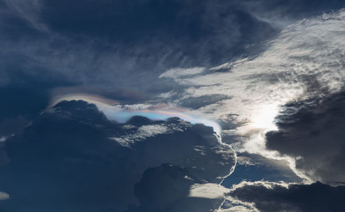 Low angle view of dramatic sky