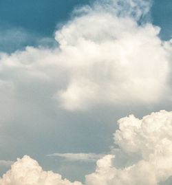 Low angle view of clouds in sky