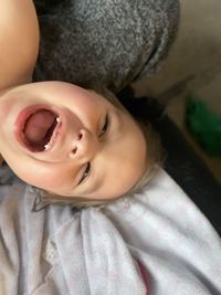 Close-up portrait of cute girl