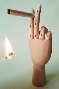 Close-up of electric lamp