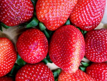 Full frame shot of strawberries