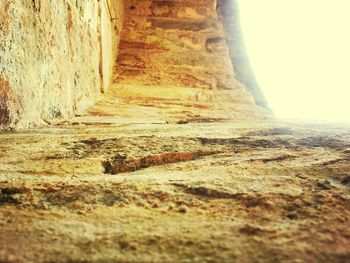 Rock formations on landscape