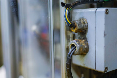 Close-up of padlock