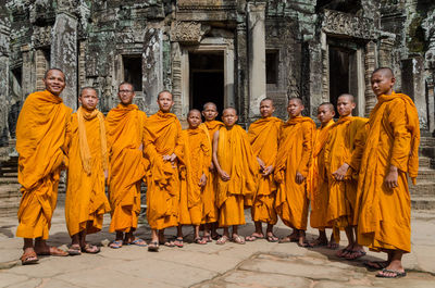 Group of people in temple