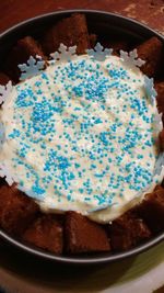 Close-up of cake in plate