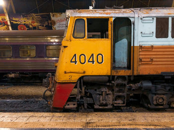 Train on railroad track