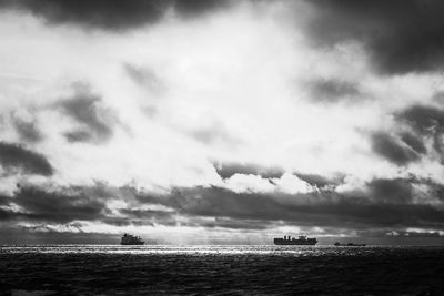 Scenic view of sea against sky