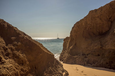 Panoramic view of sea against sky