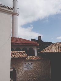 Low angle view of building against sky