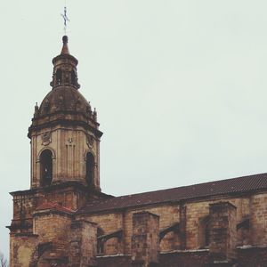 Low angle view of building against clear sky