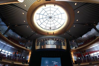 Low angle view of ceiling