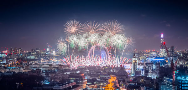 The london new year fireworks display