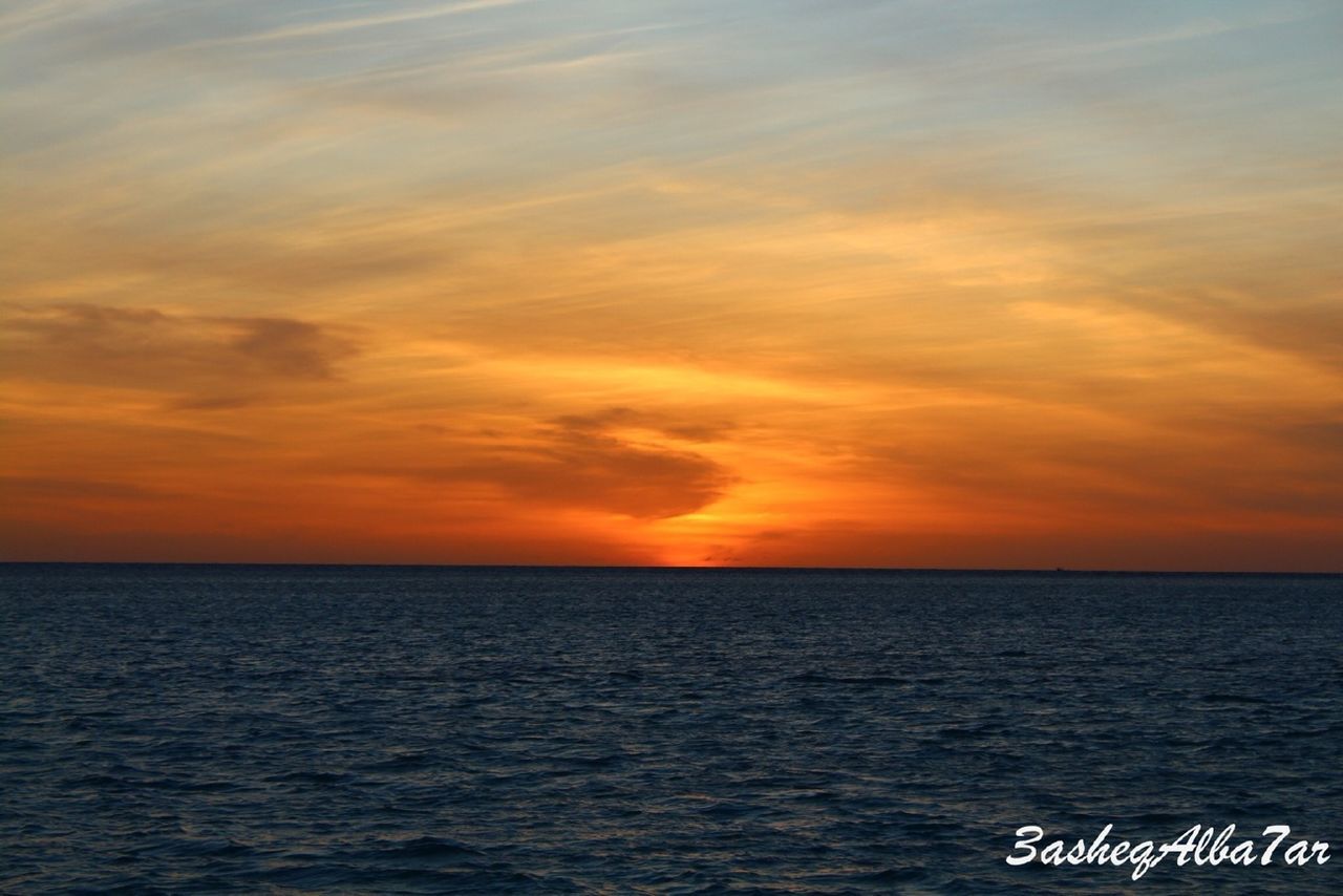 sea, sunset, water, horizon over water, scenics, tranquil scene, beauty in nature, sky, tranquility, waterfront, orange color, nature, idyllic, cloud - sky, rippled, seascape, cloud, outdoors, no people, ocean