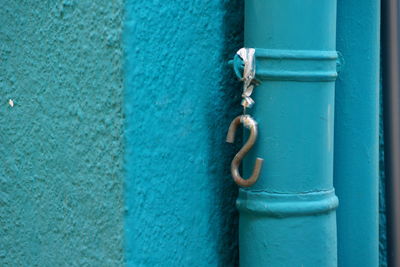 Close-up hook on pipe