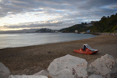 Scenic view of sea against sky