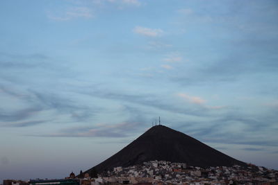 Low angle view of buildings against sky