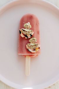 Close-up of ice cream in plate